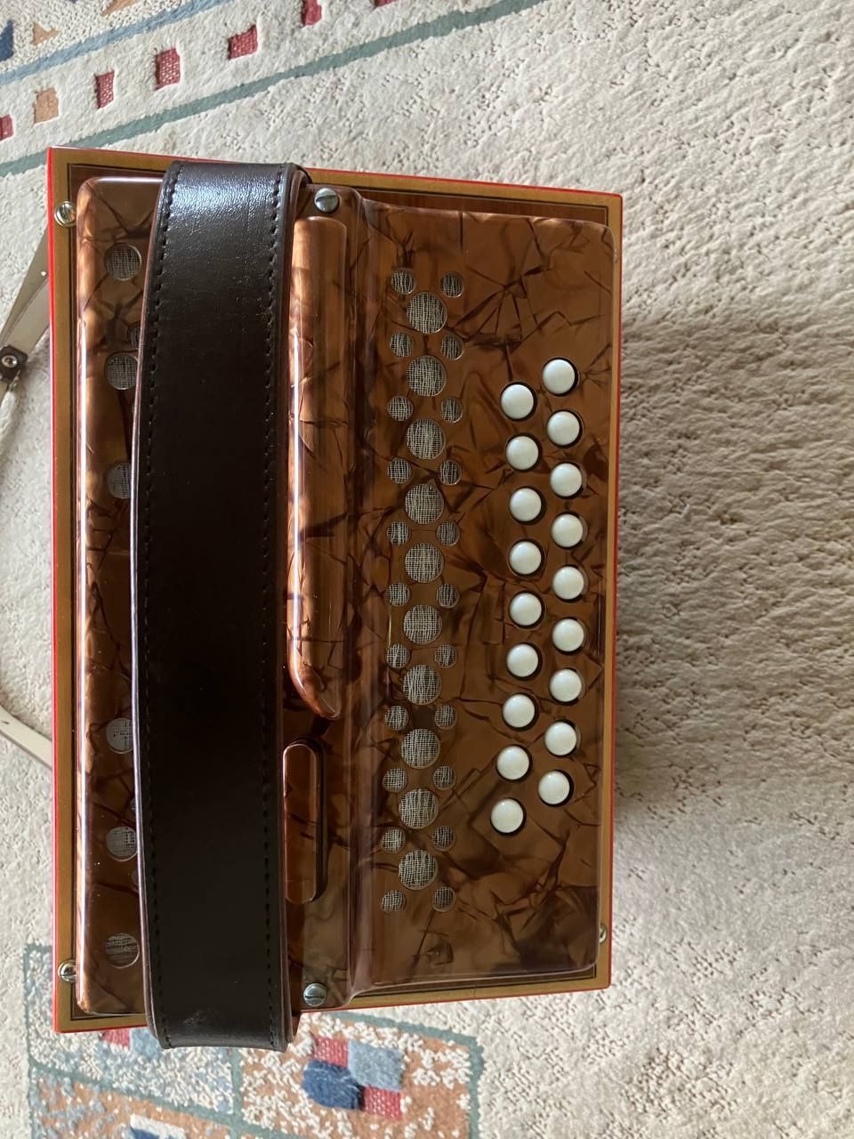 Eichhorn Strumenti musicali: Schwyzerörgeli Eichhorn Tonart C. 3-chörig 18 Bässe – Usato da Schiers venduto da Josta72 2