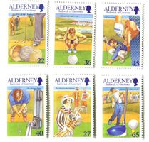 Briefmarken "Golf". Alderney.
