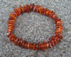 ♥ Baltischer Bernstein ARMBAND / COGNAC - UNISEX