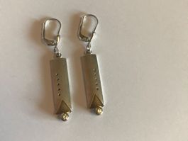 Boucles d'oreilles pendantes en argent - Élégantes ✨