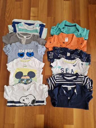 Kleiderpaket Jungen Grösse 74 11 Teile T-Shirts Polos