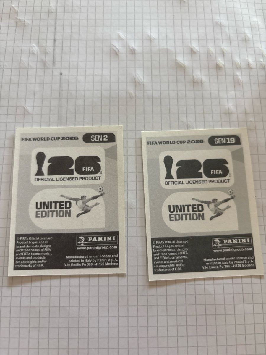 Panini Cartes à collectionner: Panini SEN2 SEN19 – Neuf (Voir description) à Rechthalten par Thierry_89 1