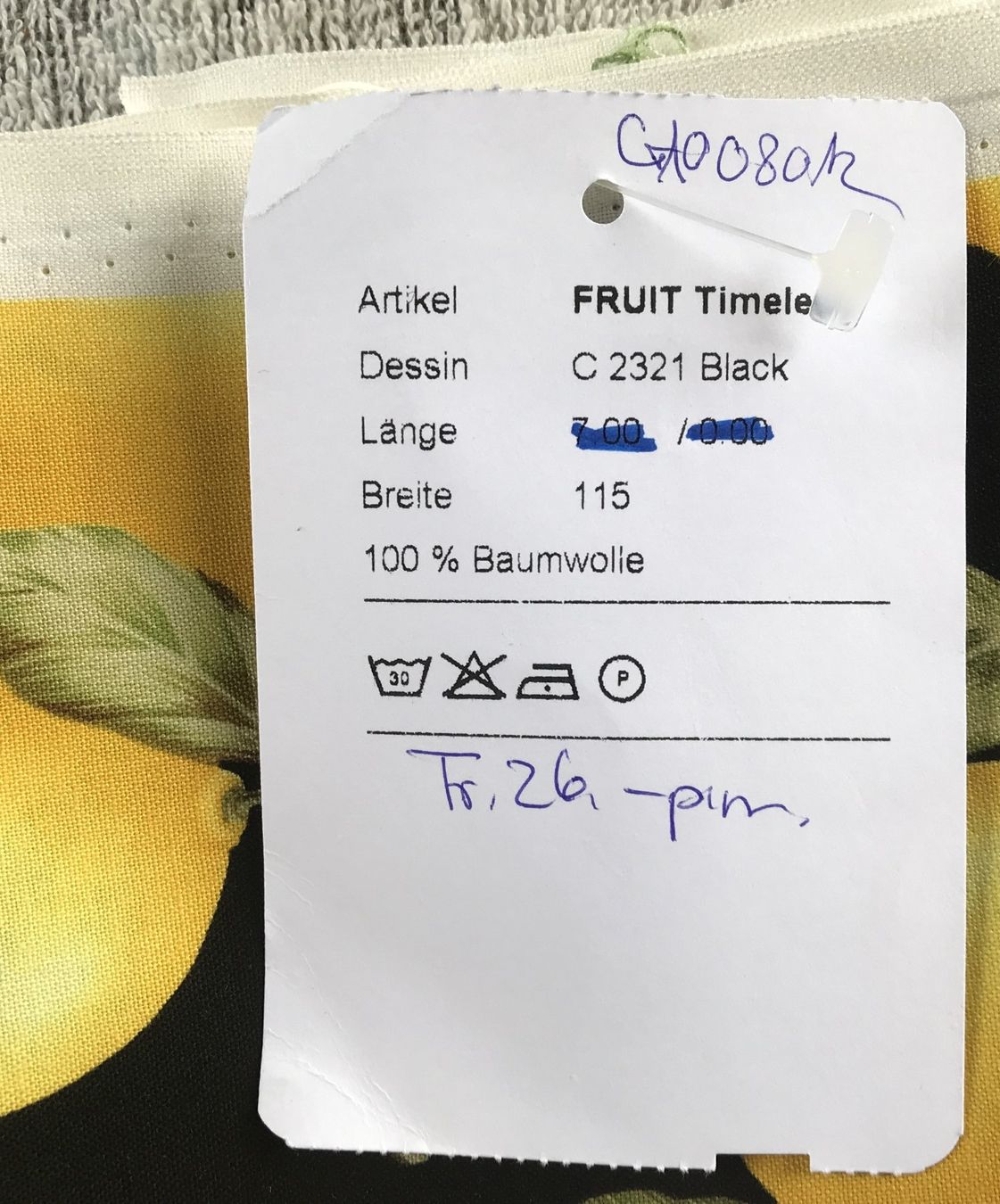Tessuti: STOFF FRUIT TIMELESS CA.200X115CM NEU – Nuovo (secondo la descrizione) da Ostermundigen venduto da wini63 3