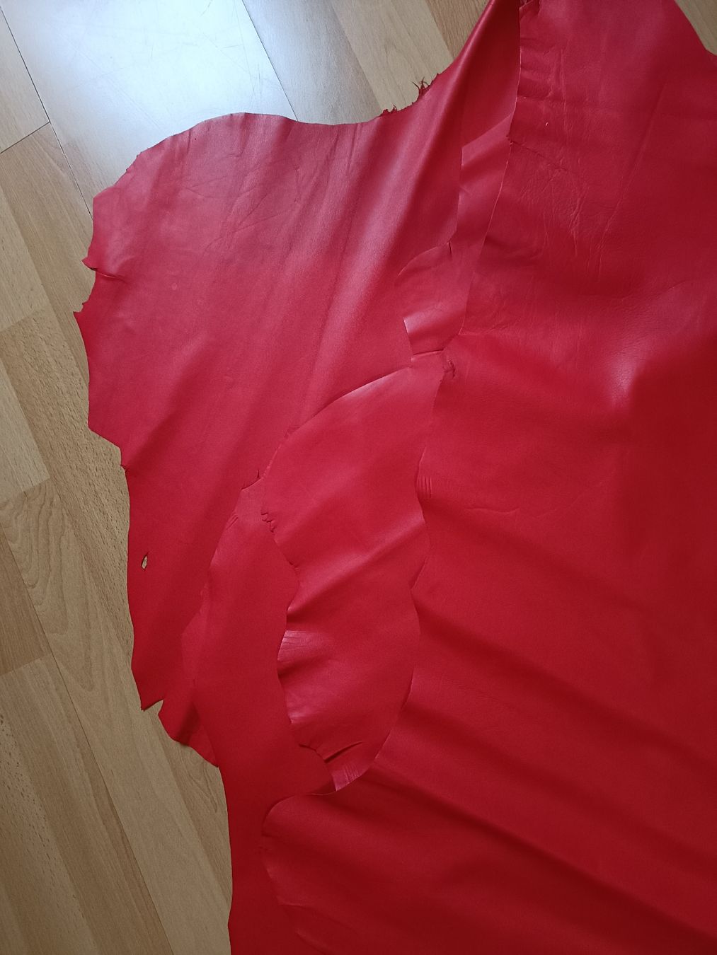 Stoffe: Leder Häute, 4 Stück, rot, Ziege – Neu (gemäss Beschreibung) aus Basel von destiny2010 4
