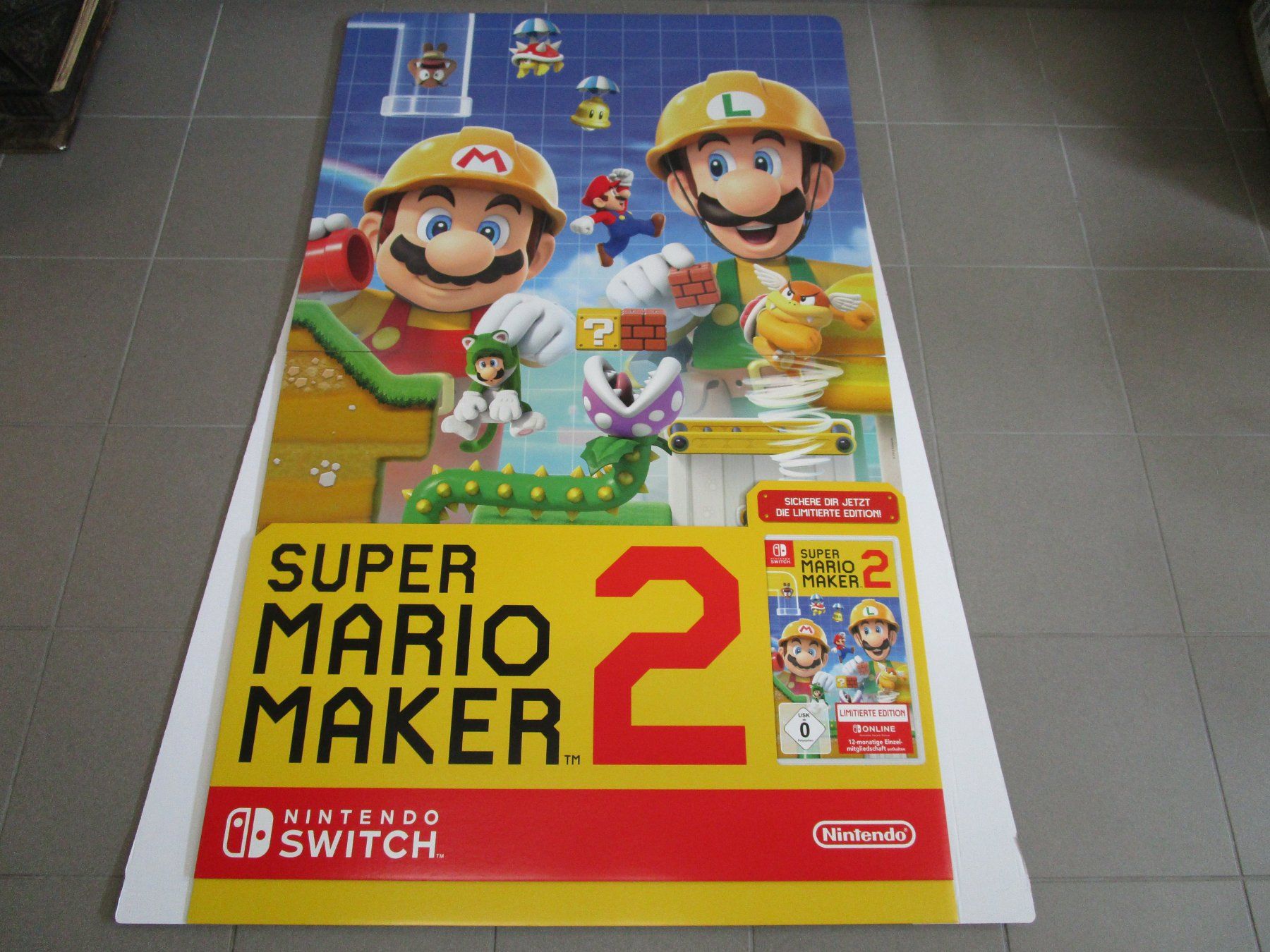 Spiele: Kartondisplay Super Mario Maker 2 Nintendo Switch NEU – Neu und originalverpackt aus Goldau von agestuffer