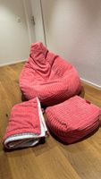 Big Bertha Original Gaming Sitzsack Sessel+Sitzhocker+Decke