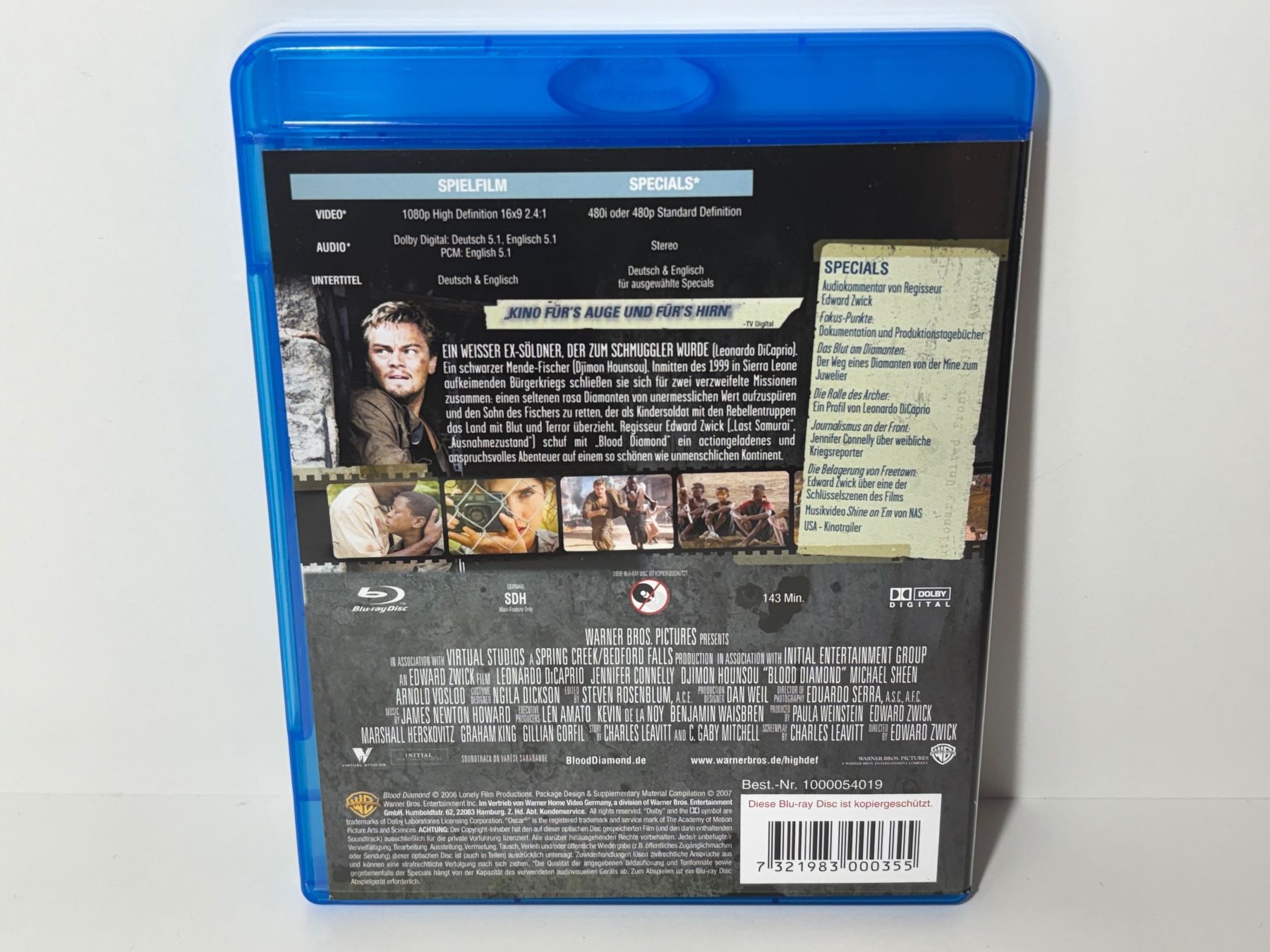 Alle DVDs: Blood Diamond Blu Ray – Gebraucht aus Wilderswil von Mr.Fury 1