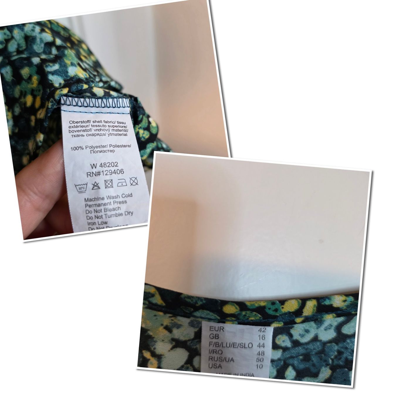 Camicette: Damenbluse Gr. 42 Türkis Petrol 100% Polyester – Usato da Wald ZH venduto da CapLux 9