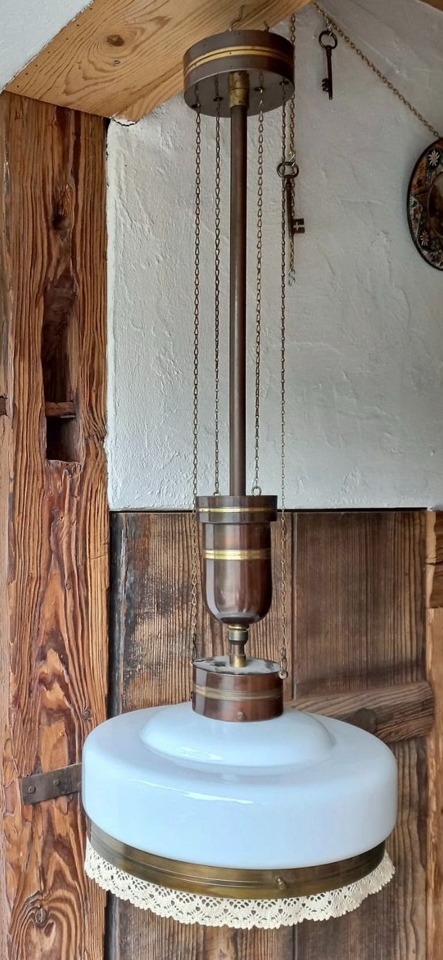 Lampade: Zuglampe Jugendstil – Usato da Burgdorf venduto da glasrabe01