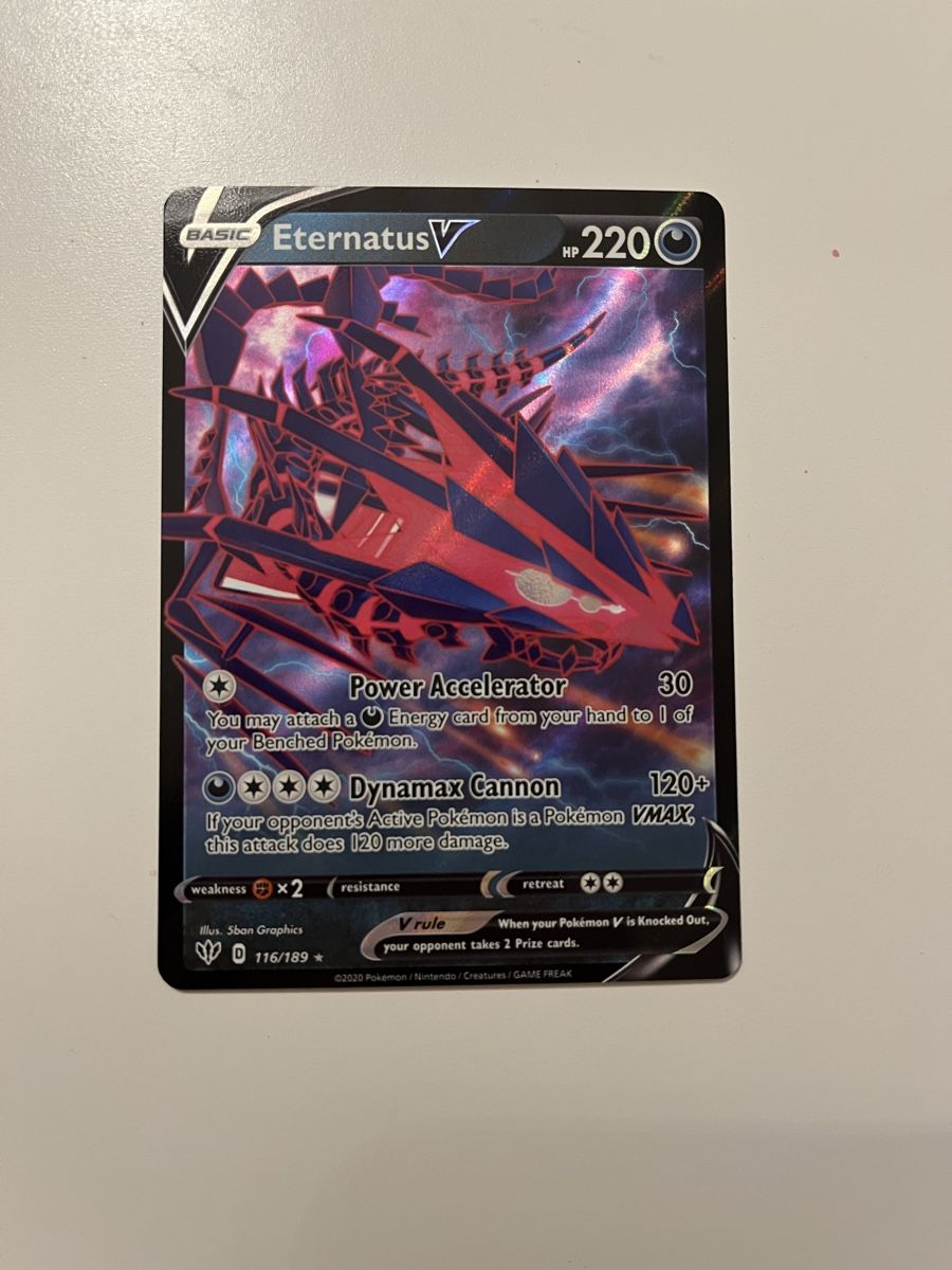 Pokémon Carte collezionabili: Eternatus V black Pokémon EN – Nuovo (secondo la descrizione) da Reichenbach i. K. venduto da del_c7lw