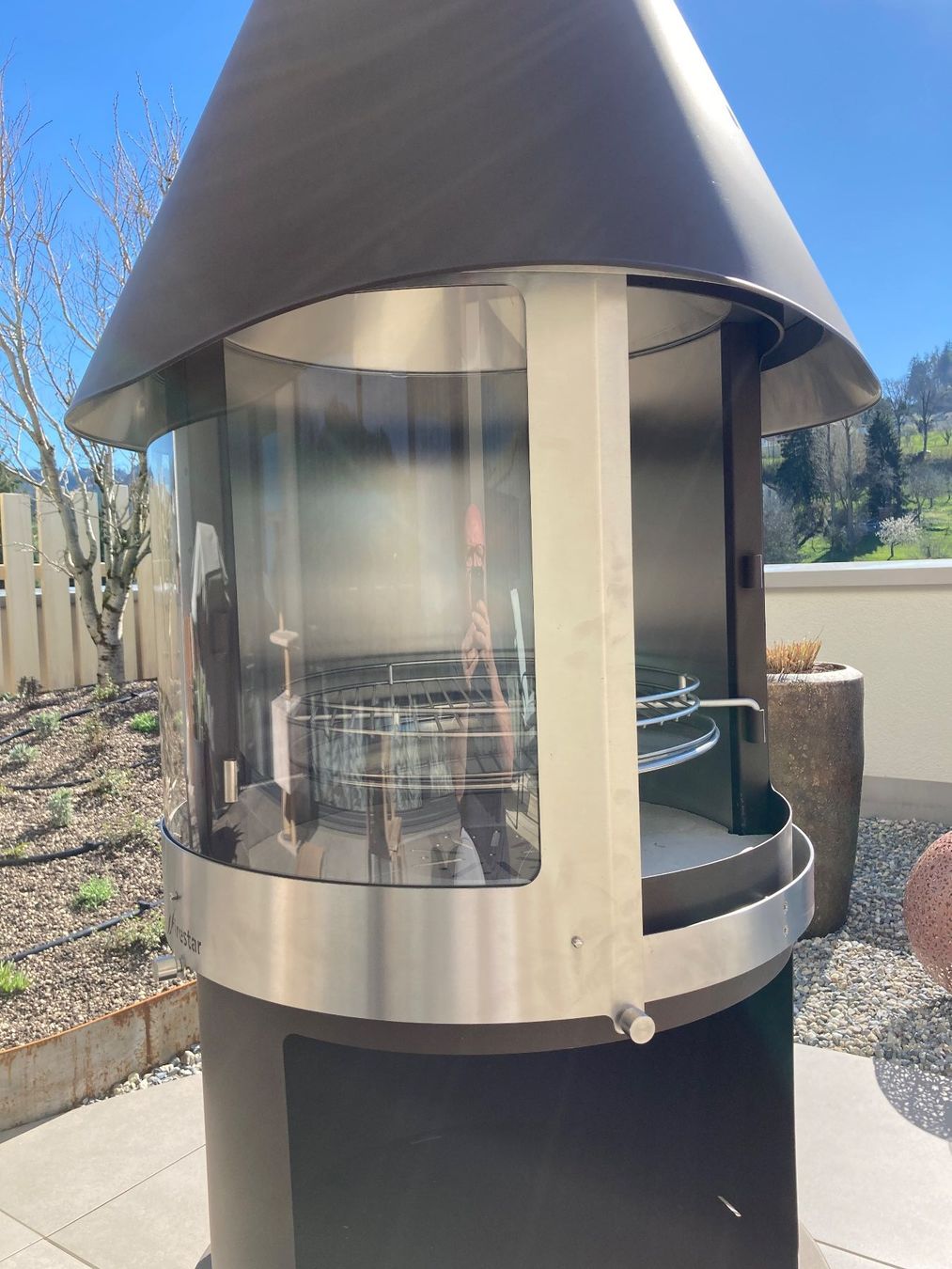 Camini: Mobiler Grillkamin Firestar DN 800 Swing Glas – Nuovo (secondo la descrizione) da Gontenschwil venduto da Zdravi 2