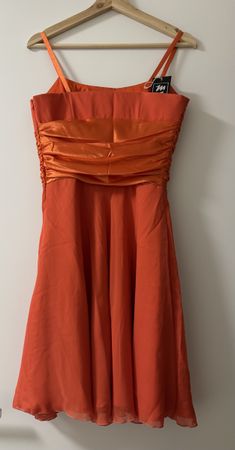 Sommerliches, oranges Kleid, Gr. 38