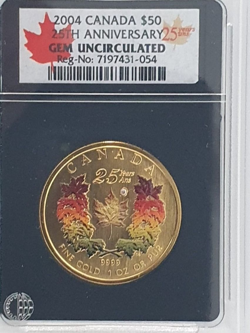 Tutti le monete: Goldmünze Canada Maple Leaf Colored – Usato da Greppen venduto da hploetscher