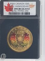 Goldmünze Canada Maple Leaf Colored