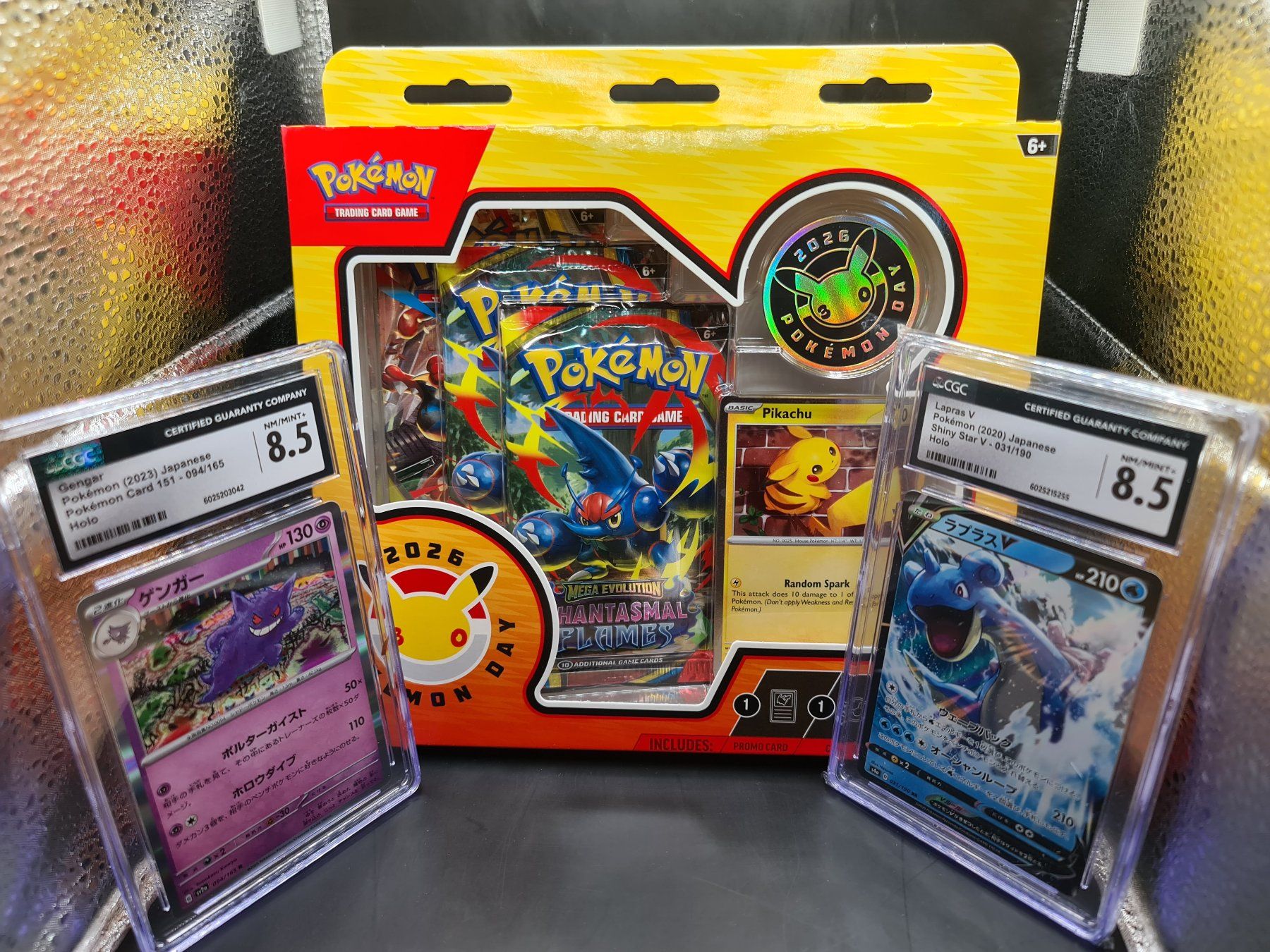 Pokémon Day 2026 EN + Gengar & Lapras V CGC 8.5 (Neu (gemäss ...