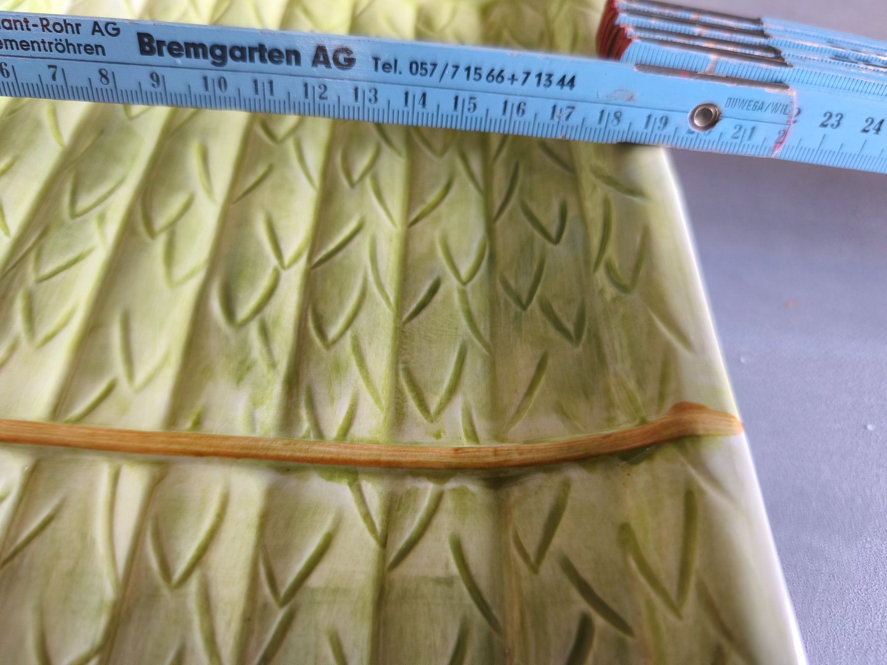 Servierplatten: Spargel Platte Keramik – Gebraucht aus Zürich von Jul69 4