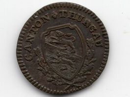 (794) Thurgau, 1 Kreuzer 1808, top unz