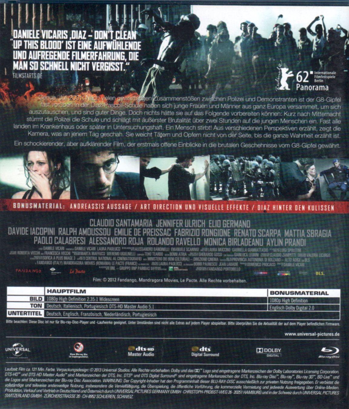 Tutti i DVDs: Blu-Ray: Diaz - Don't Clean Up This Blood – Usato da Tägerig venduto da fil_f8k6 1