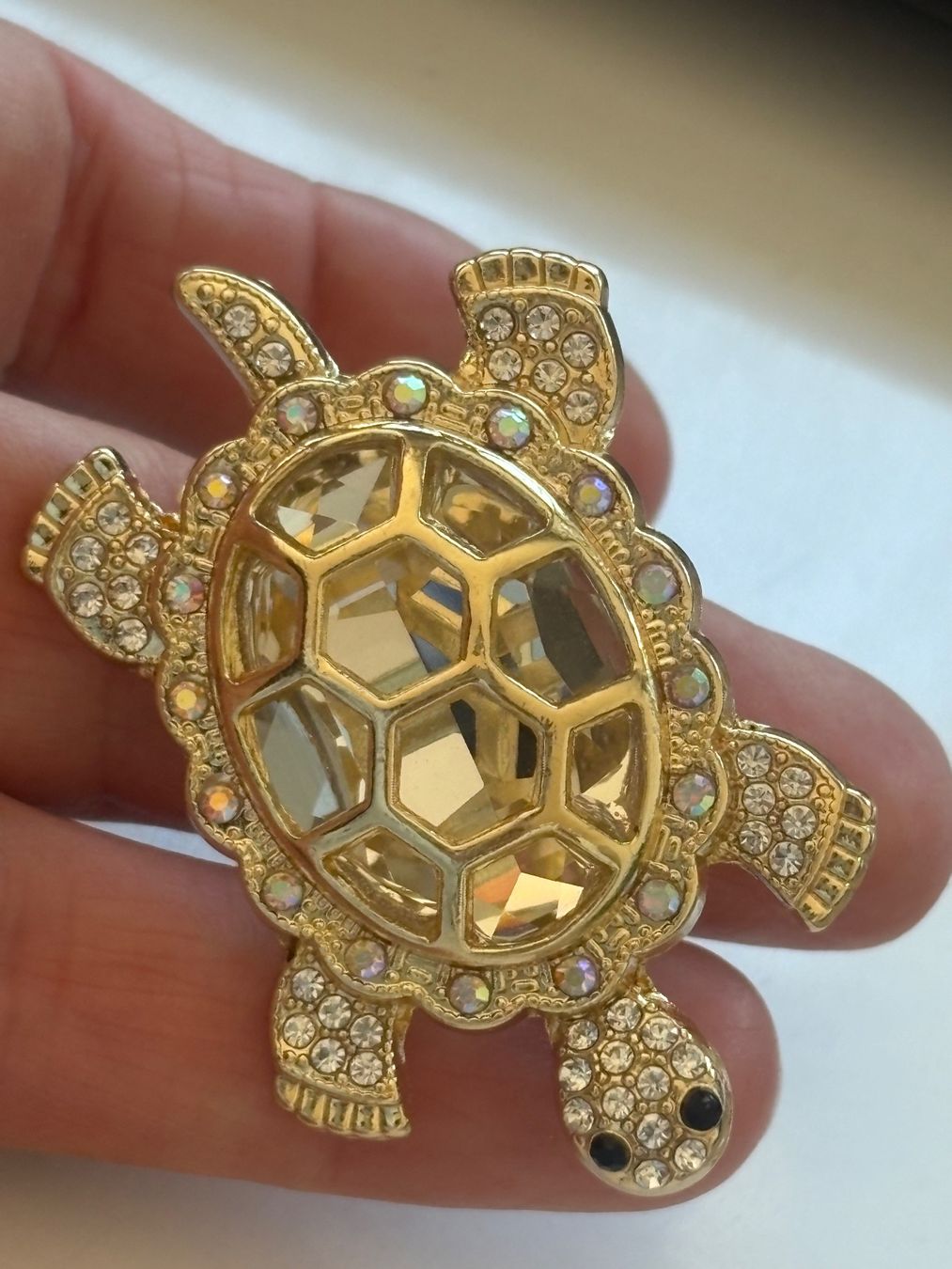 Broches & Aiguilles: Luxus Elegante  Brosche Schildkröte 🐢 Farbe: Gold – Neuf (Voir description) à Biel-Bienne par Roserosse13 7