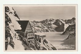 AK Berghaus u. Station Jungfraujoch BE Lauterbrunnen 1927
