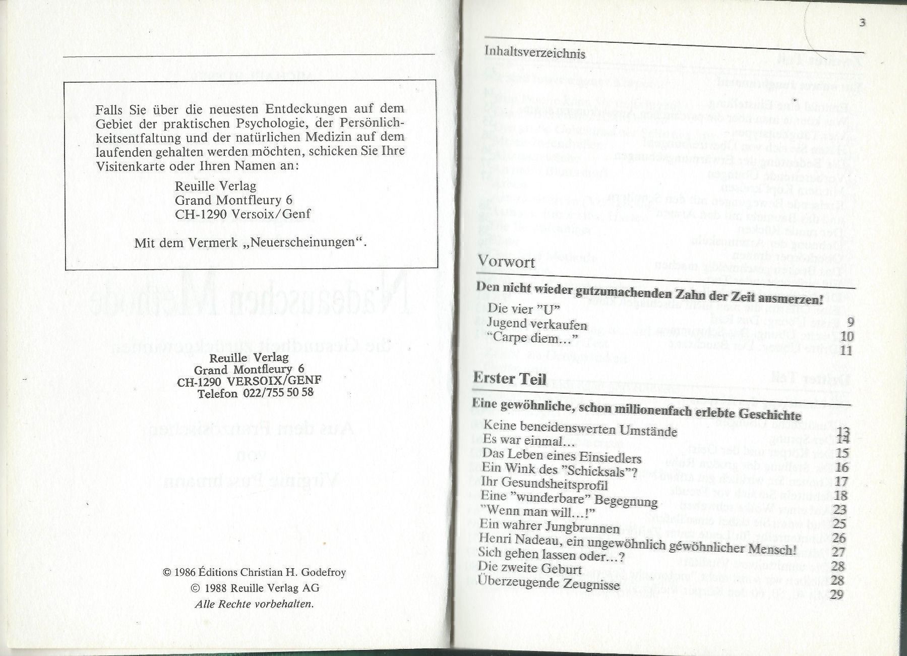 Libri: Nadeauschen Methode, Gesundheit Zurückge – Usato da Zürich venduto da t24_de 1
