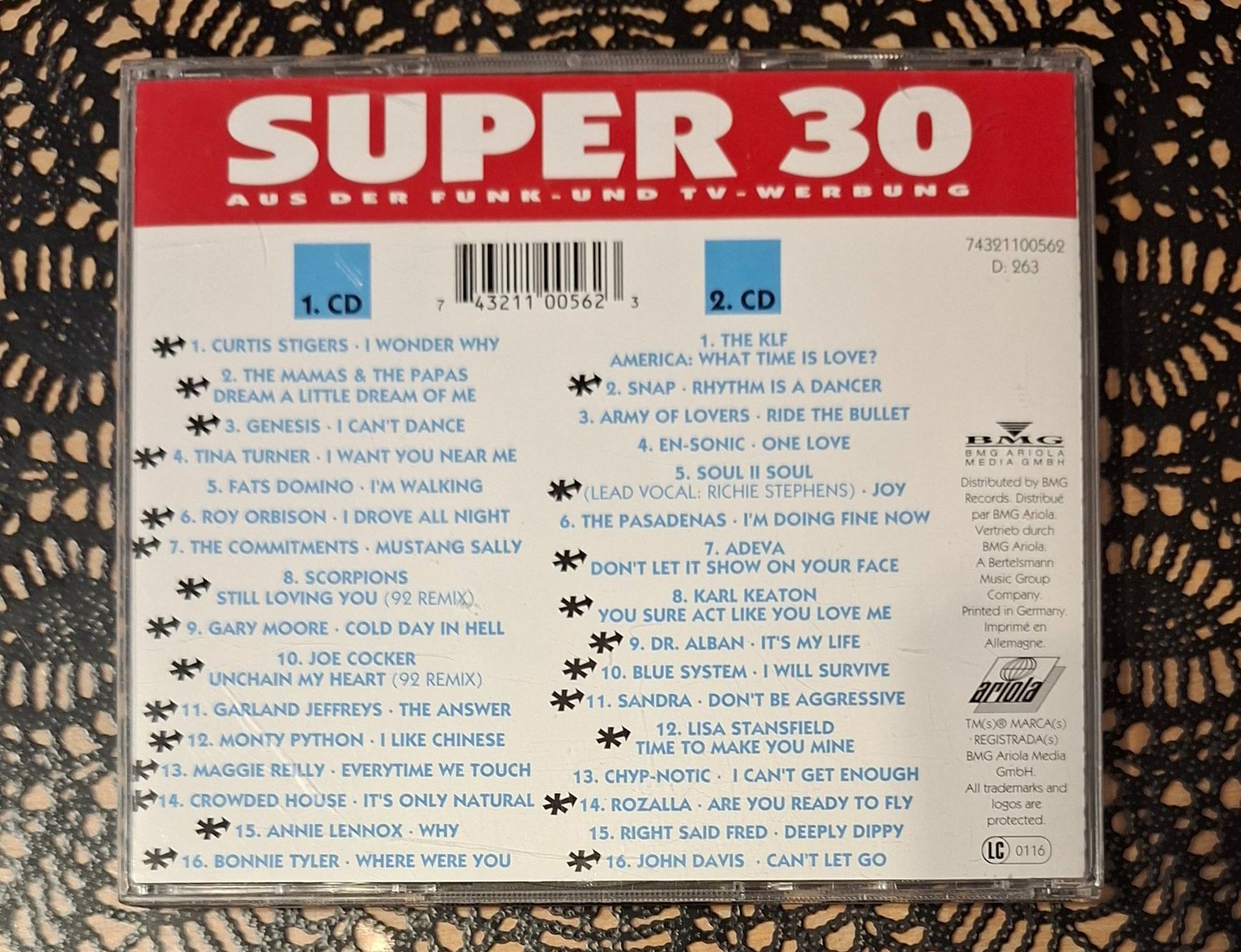 CDs: Super 30 - Die Erste, 2CD Hit Compilation Sampler 1992 – Gebraucht aus Schönenberg TG von breiti12 1