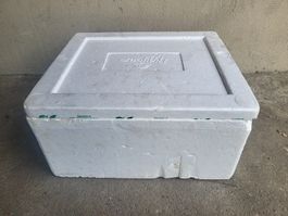 Styroporbox, Masse: aussen 40x46,5x23cm, innen 35x41,5x17cm