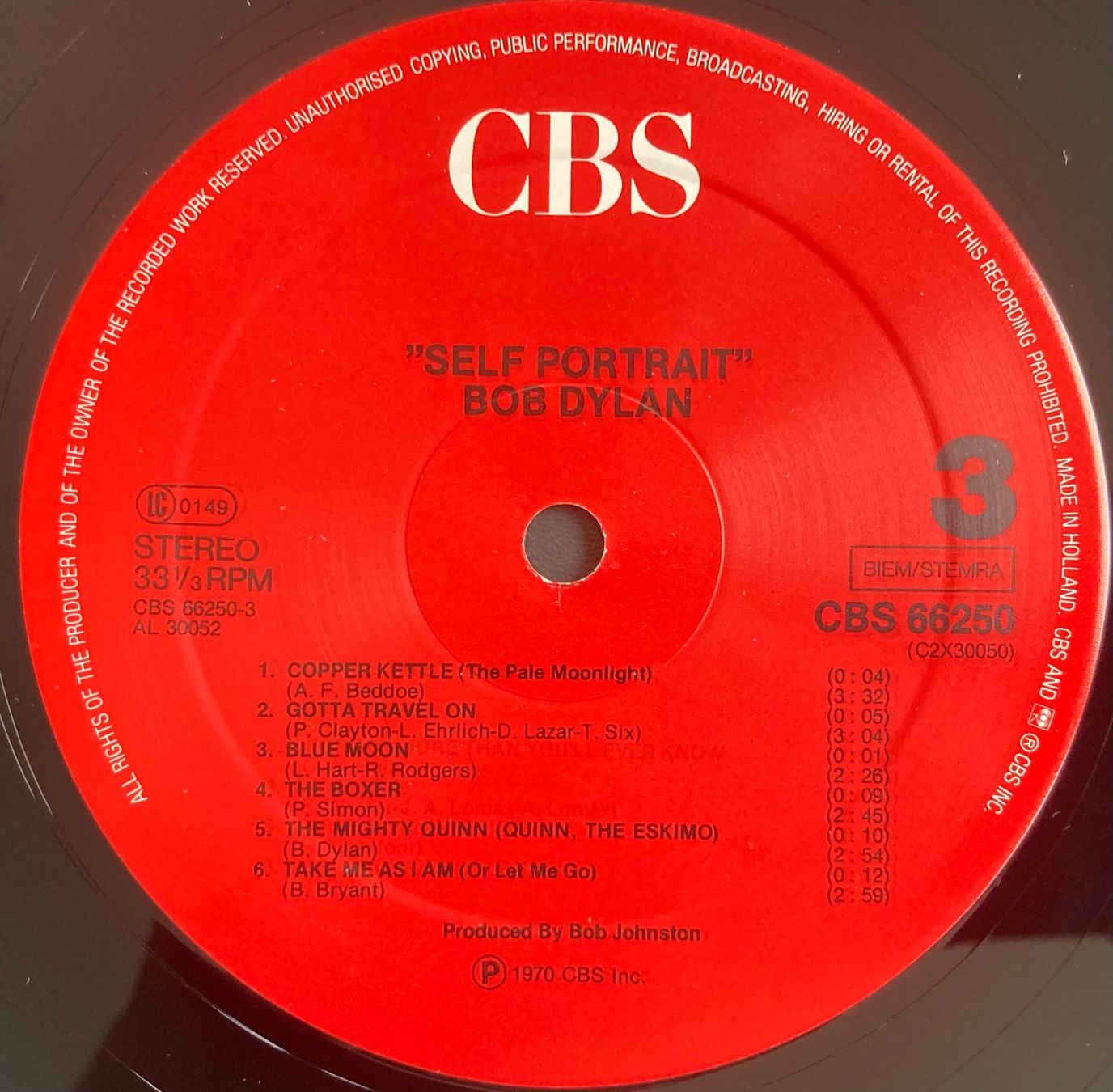 Dischi in vinile: BOB DYLAN - SELF PORTRAIT – Usato da Poliez-Pittet venduto da Newtown-Records 3