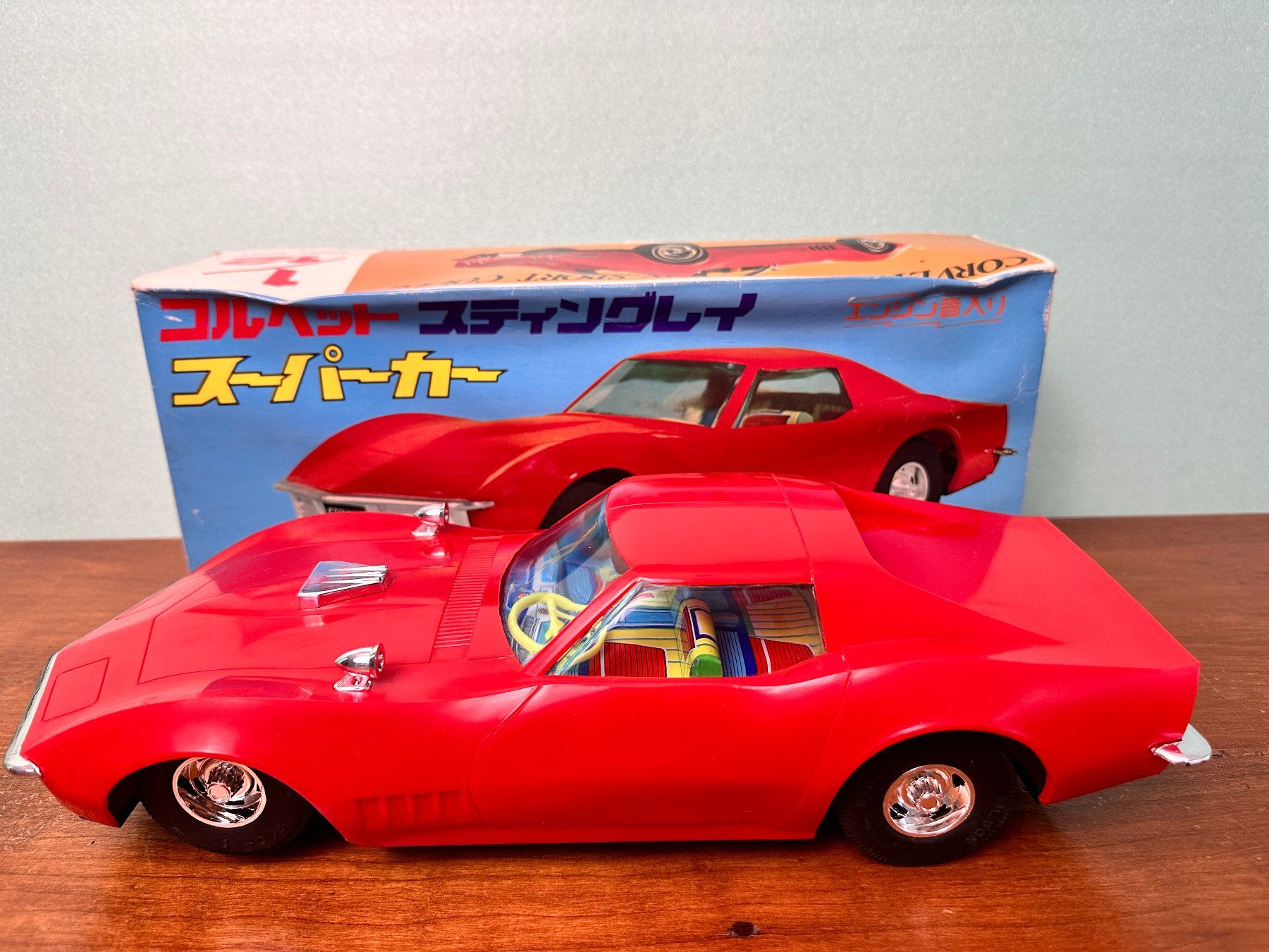 Chevrolet Automobili: Chevrolet Corvette Stingray , 30cm , Batterie , ELDON Japan – Usato da Seuzach venduto da Jage 2