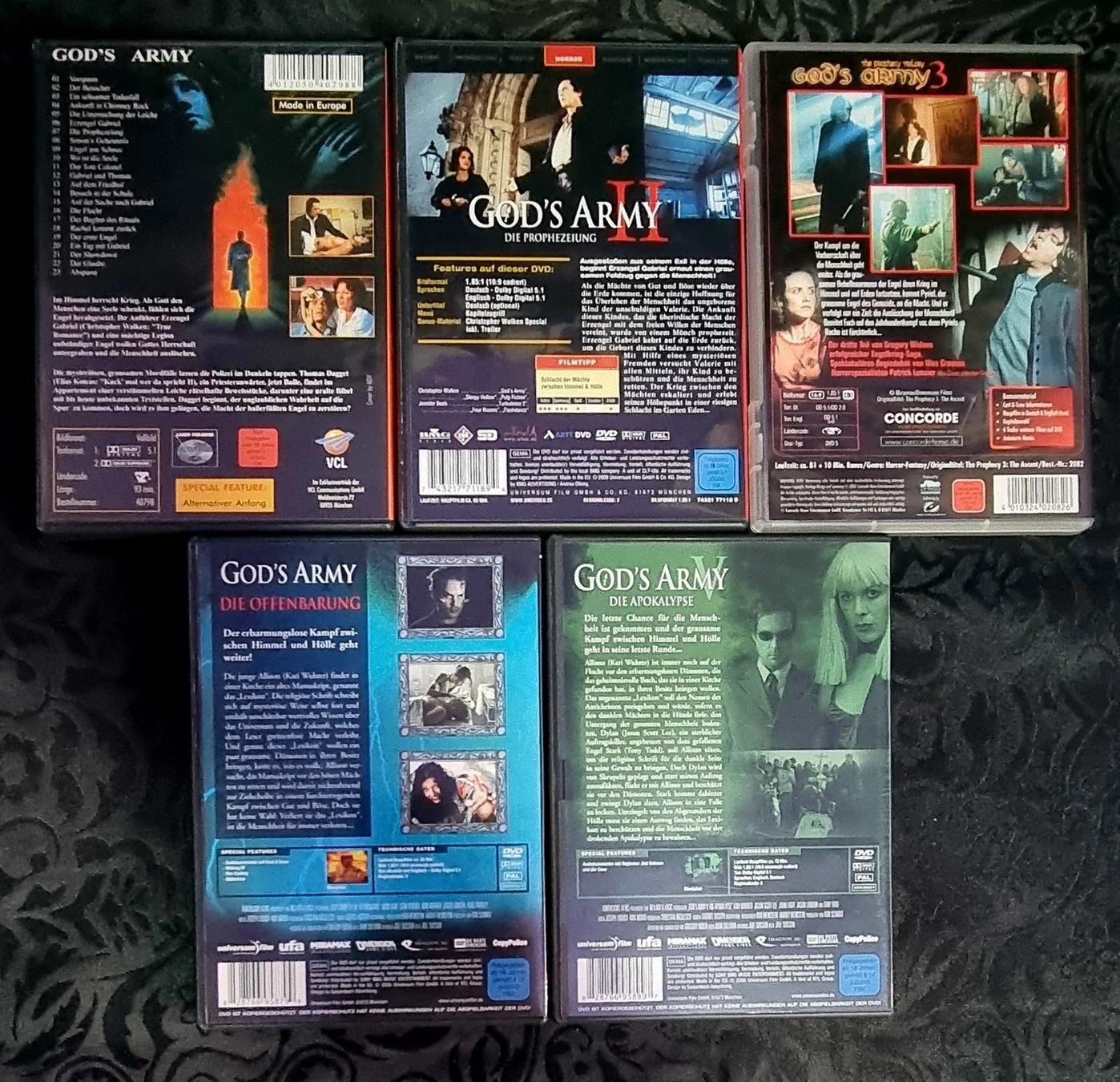 Alle DVDs: - 5 DVDs - GOD'S ARMY 1 bis 5 - – Gebraucht aus Gerlafingen von  1