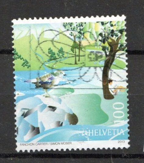 Tutti i francobolli: 2013 - Sondermarke "Renaturierung" - Vogel – Usato da Schaffhausen venduto da poststamp