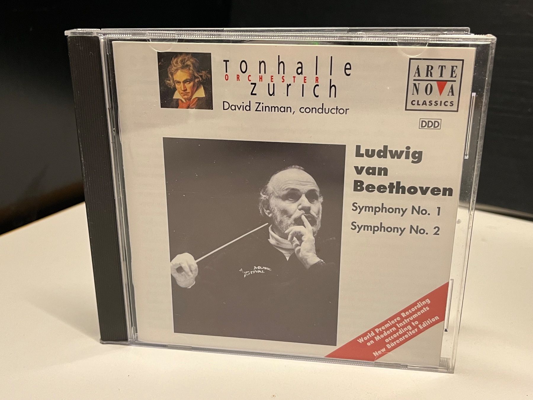 CD: Beethoven, David Zinman - Symphony 1 & 2 - SRA02A – Usato da Küsnacht ZH venduto da swisssales.net