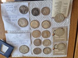 münzkonvolut silber 10dm dm dollar silber über 150gram