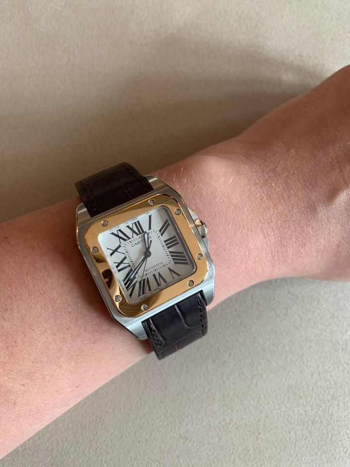 Cartier Uhren: Cartier Santos 100 Stahl/Gold – Neu und originalverpackt aus Triesen von hor_6kx9 3