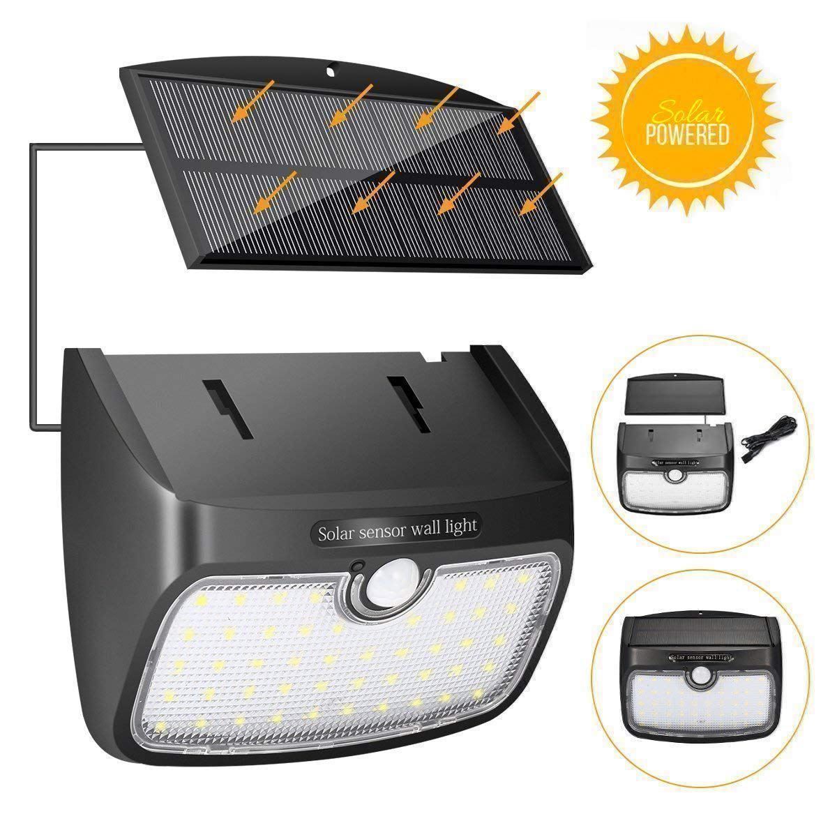 Lampade: Solarlampe Solarleuchte 3 Modi 48LED – Nuovo (secondo la descrizione) da Thun venduto da nuonuoshop 2