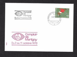 Sonderbrief A. 1198 Comptoir Martigny 3.-11.10.1970