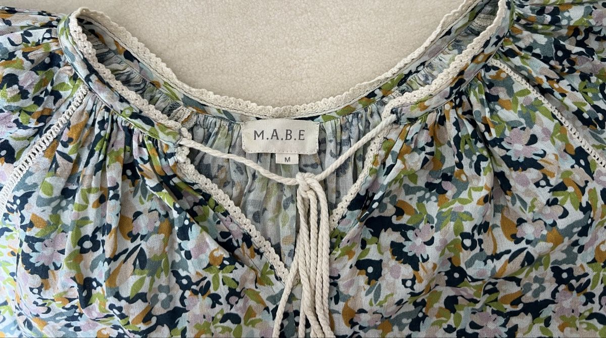 Camicette: M.A.B.E. Bluse Blumenmuster Grösse M – Usato da Uster venduto da Family_Boutique 4