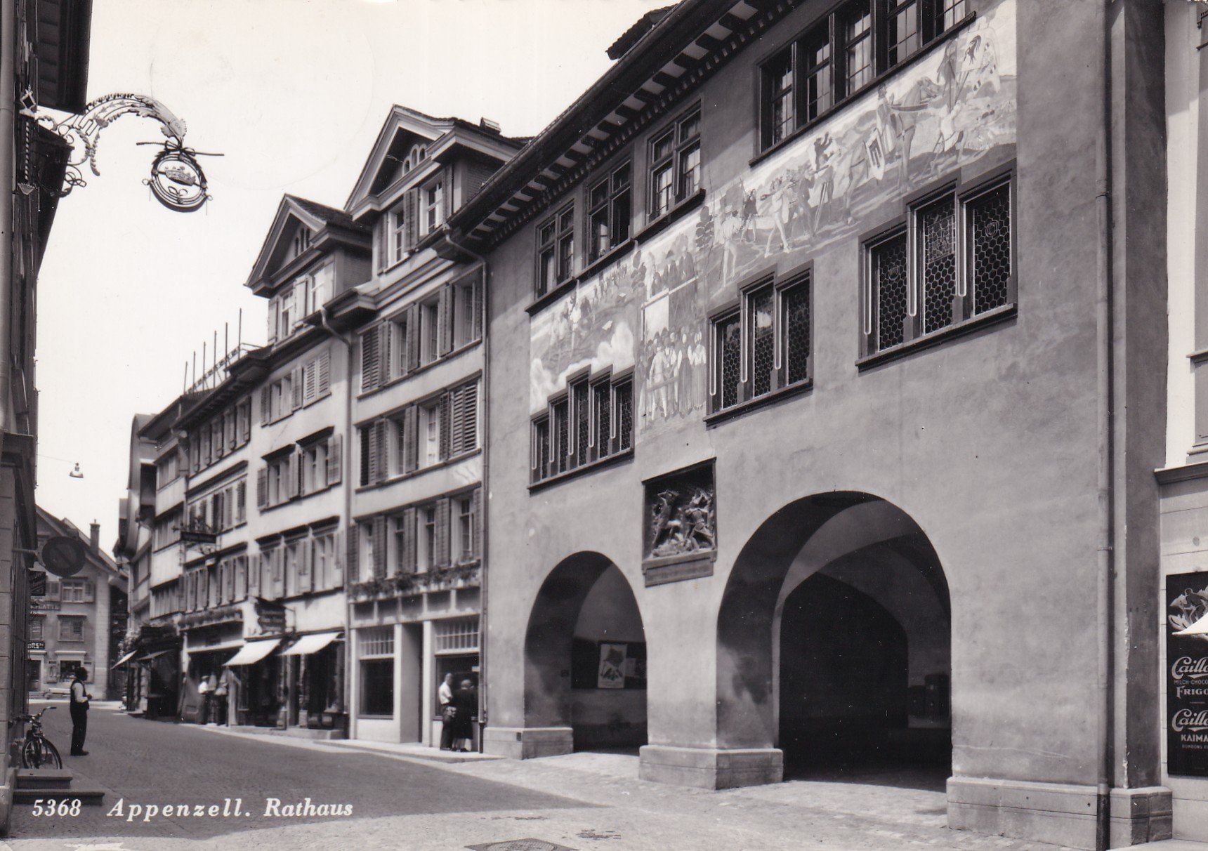 Ansichtskarten: Appenzell Rathaus  1961 – Gebraucht aus Cormoret von Pascalll2001