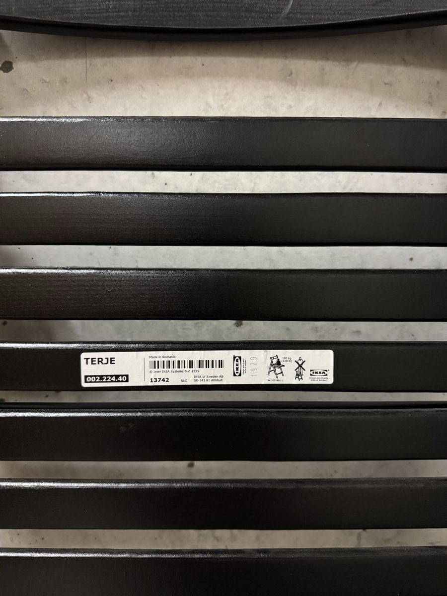Ikea Sedie: 2 Stk. IKEA TERJE Klappstuhl schwarz  – Usato da Winterthur venduto da ste_5vfj 3