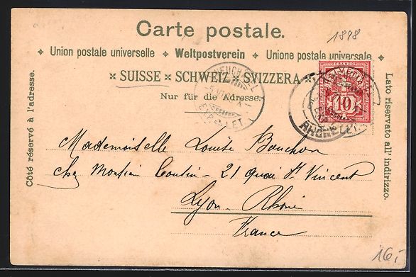 Cartoline postali: Litho Murten, Strassenansicht, Panorama, – Usato da Berlin venduto da bartko-reher 1