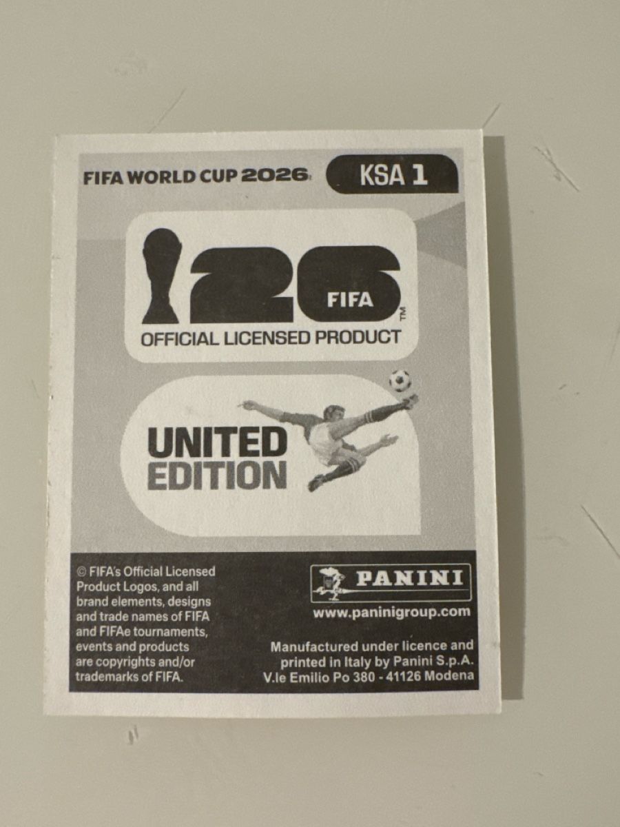 Panini Carte collezionabili: Panini 2026 Saudi KSA1  – Nuovo (secondo la descrizione) da Bern venduto da akl_sy9s 1