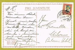 Pro Juventute Karte 1925 Nr. 122 mit PJ-Marke 20 C. 1925