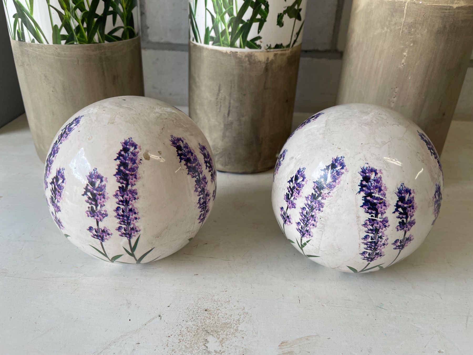 Tutte le decorazioni: Deko Kugeln mit Lavendelmotiv im 2er Set – Usato da Lichtensteig venduto da Nadia0105