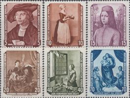DDR 504-509 Gemälde der Dresdner Gemäldegalerie postfrisch