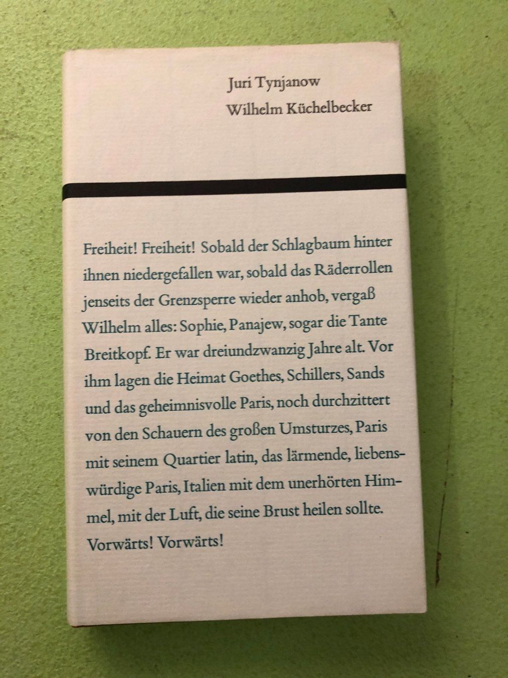 Bücher: Juri Tynjanow: Wilhelm Küchelbecker. – Gebraucht aus Zürich von allp