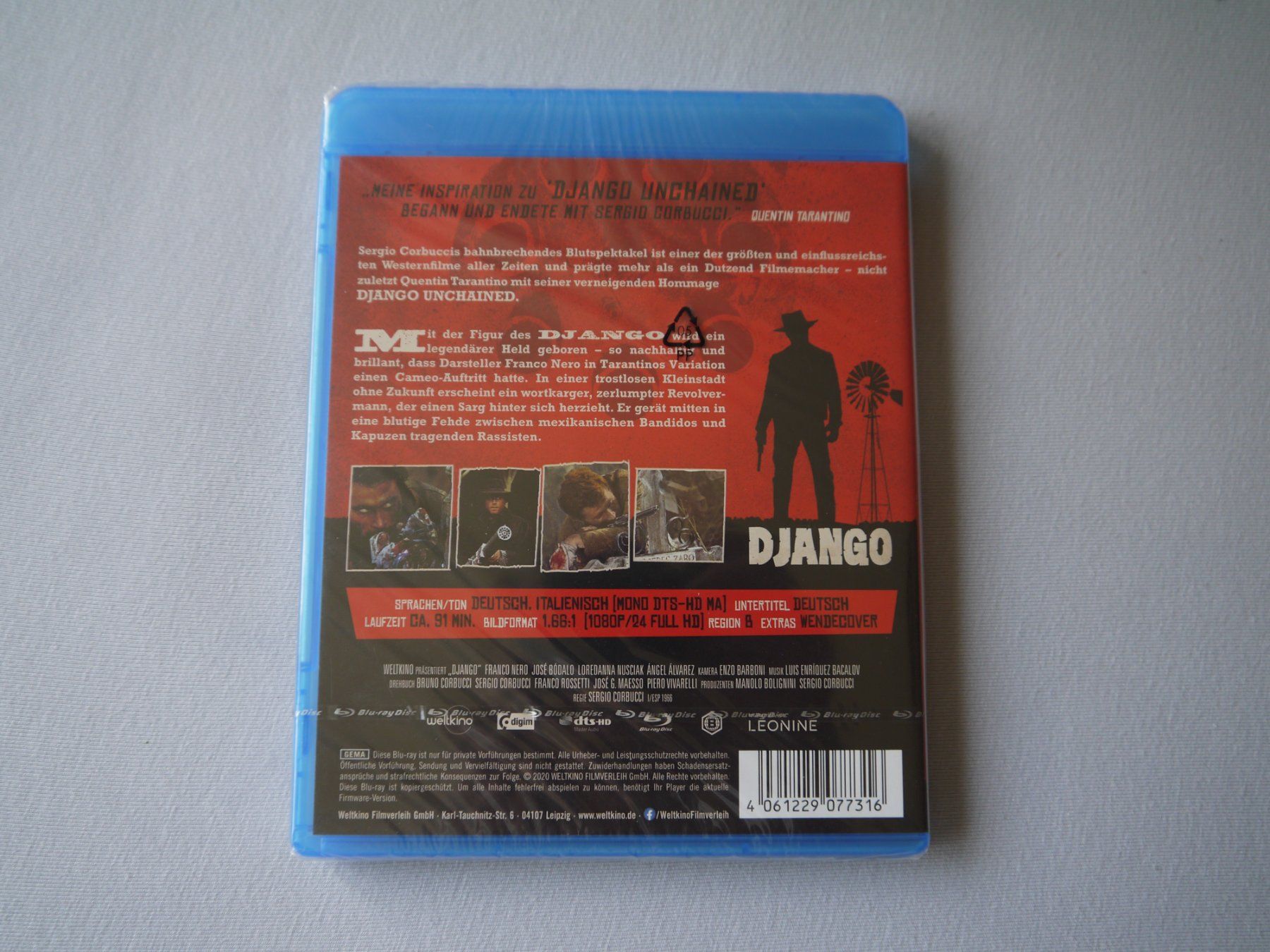 Tutti i DVDs: DJANGO(1966) - Franco Nero - neu – Nuovo e nell'imballaggio originale da Hagendorn venduto da Blaf 1