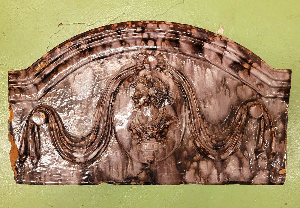 Französische Antike Louis XVI GOLD VERGOLDET Dore Harz Wand Tür Guß