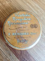 Antike Bonboniere Blechdose, Veritable Nougatine, Rarität!