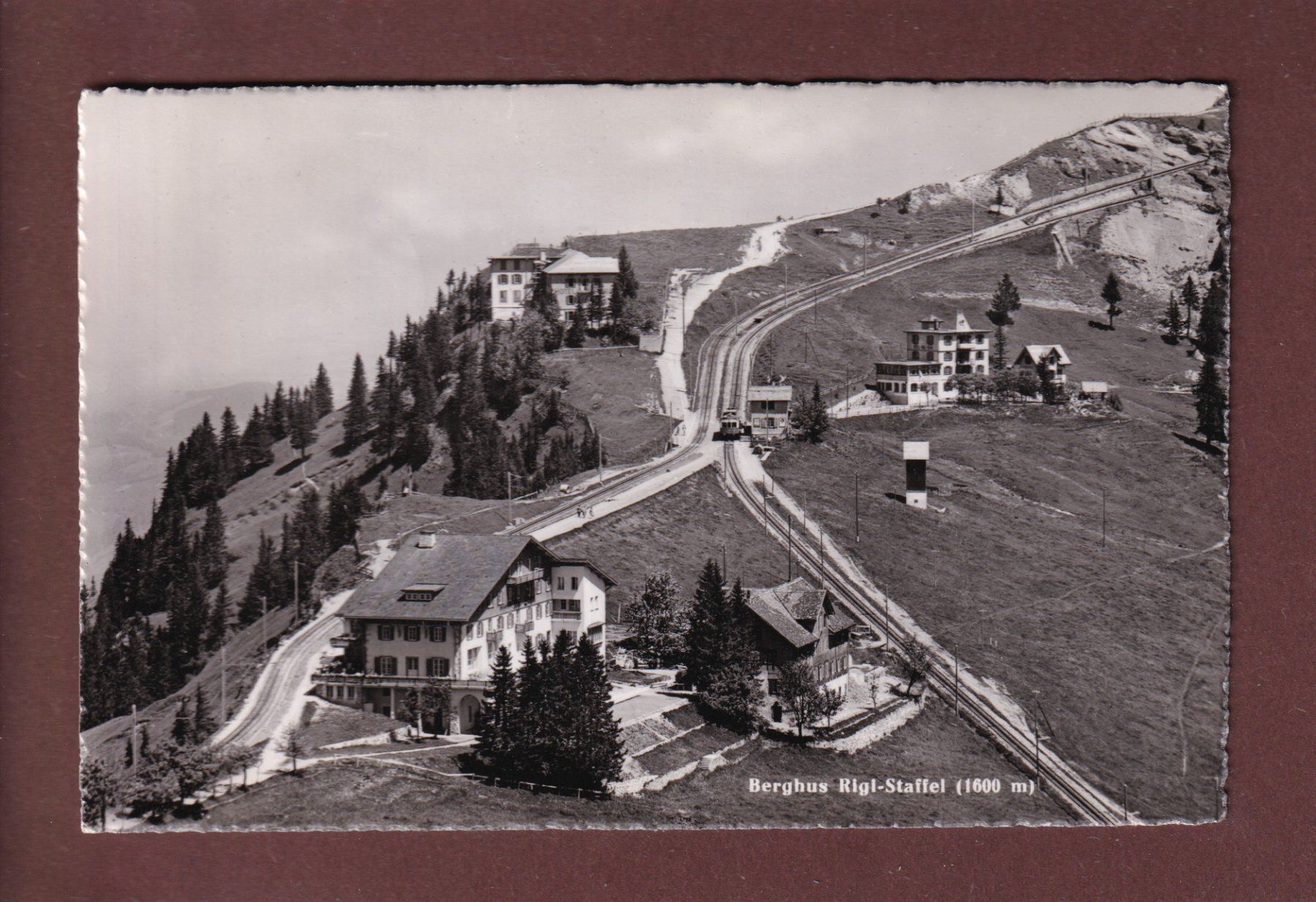 Cartoline postali: Berghaus RIGI-STAFFEL - 1953 – Usato da Pully venduto da nicecards