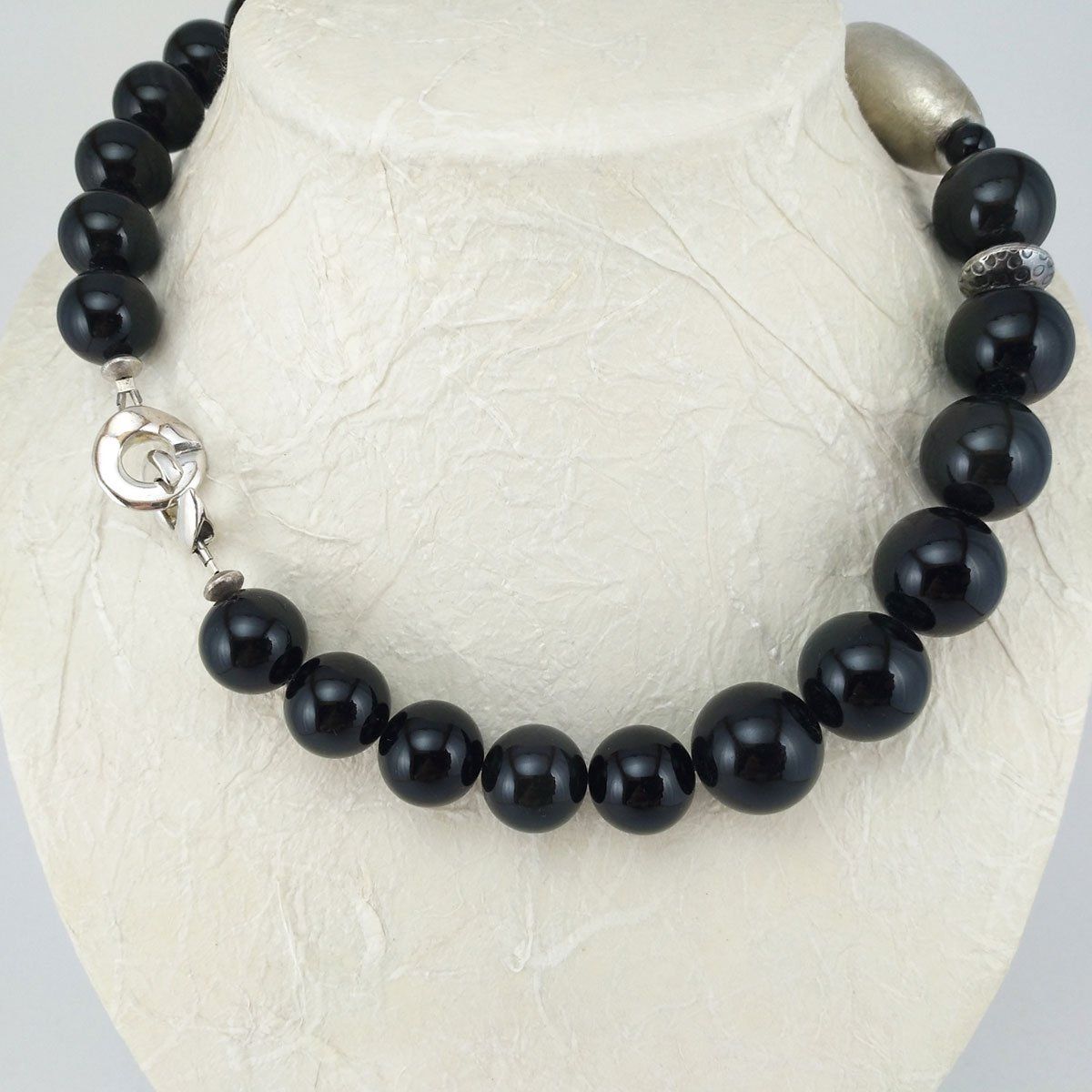 Catenine: Obsidian Halskette – Nuovo e nell'imballaggio originale da Meilen venduto da Byrd-bijoux 2